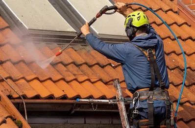 Démoussage et hydrofuge de toiture à Langueux